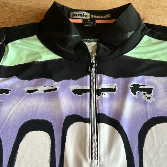 Jamie Sadock Like New Quarter Zip Sleeveless Top in SZ XL - Picture 3 of 10